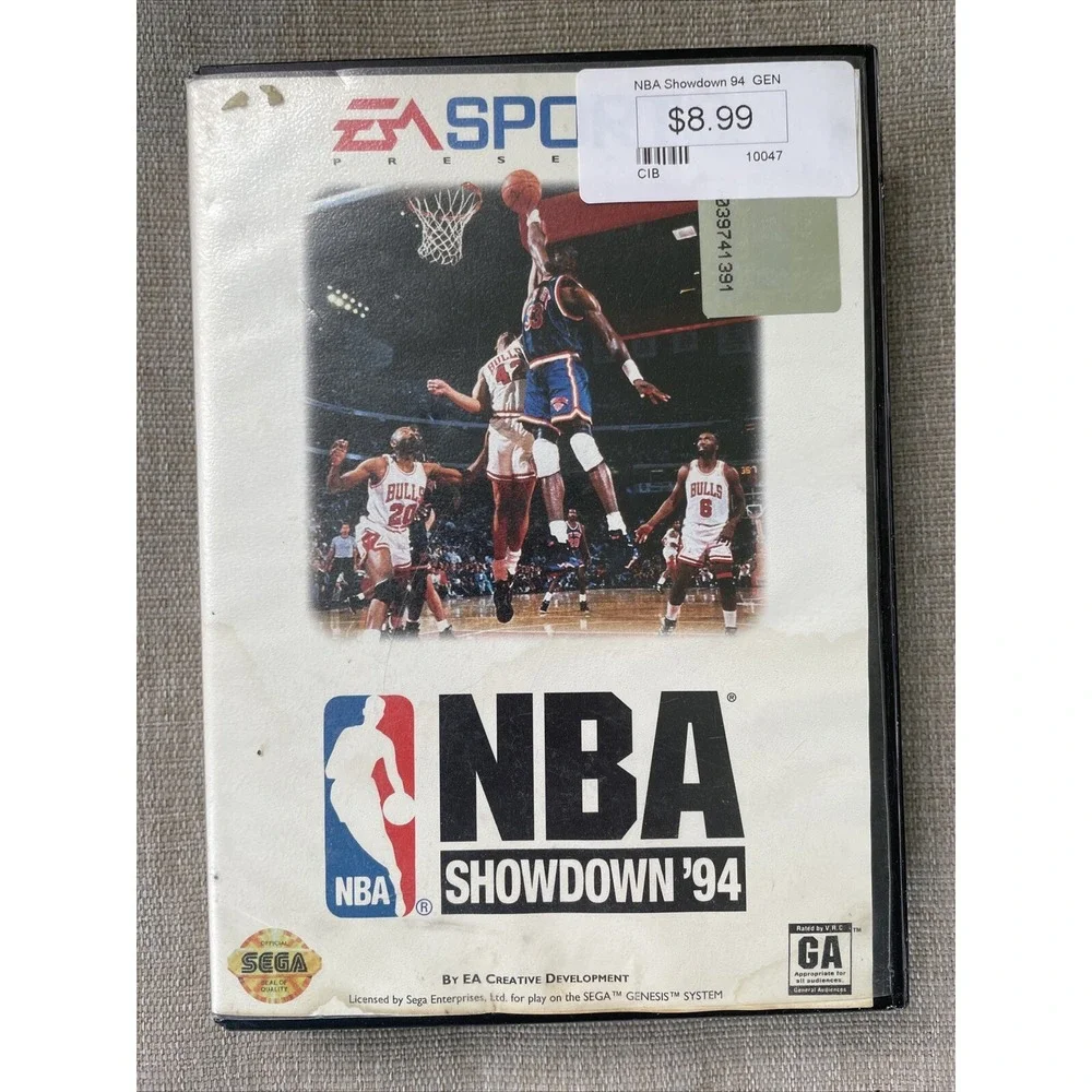 NBA Showdown '94 (Sega Genesis, 1994) Complete. Tested.
